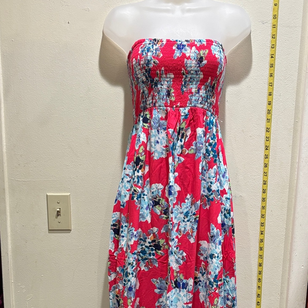 Floral Strapless Dress